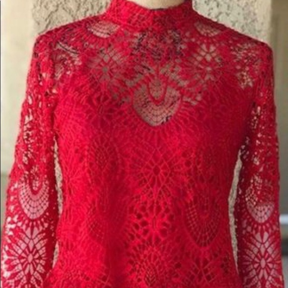 LAST NWT ZARA 2 PIECES RED TOP and SKIRT - Picture 8 of 9